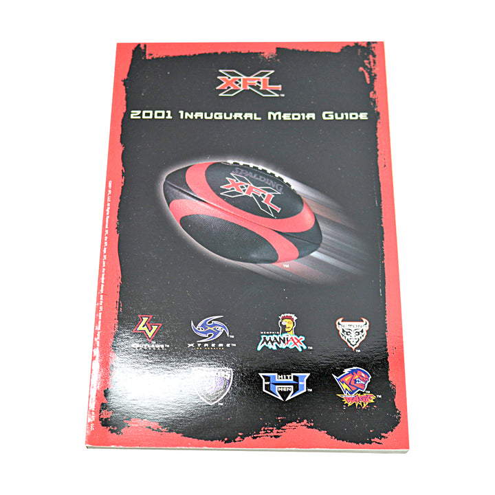 Set of 7 2001 Inaugural XFL Media Guides