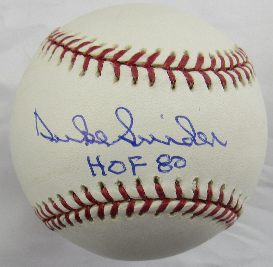 Duke Snider Signed Auto Rawlings Baseball w/ HOF Insc Steiner Hologram