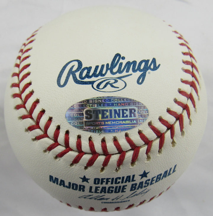 Carl Yastrzemski Jim Rice Jason Varitek Multi Signed Auto Rawlings Baseball Steiner Hologram