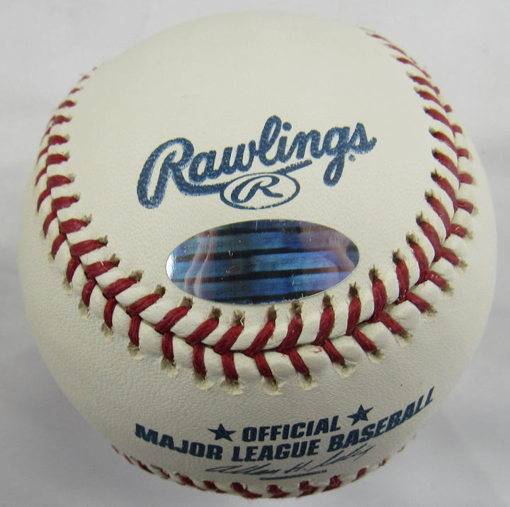 Jim Leyritz Signed Auto Rawlings Yankees Baseball Steiner Hologram