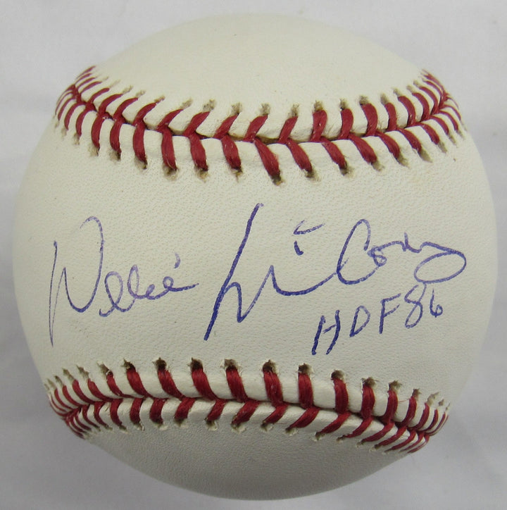 Willie McCovey Signed Auto Rawlings Baseball w/ HOF Insc Steiner Hologram