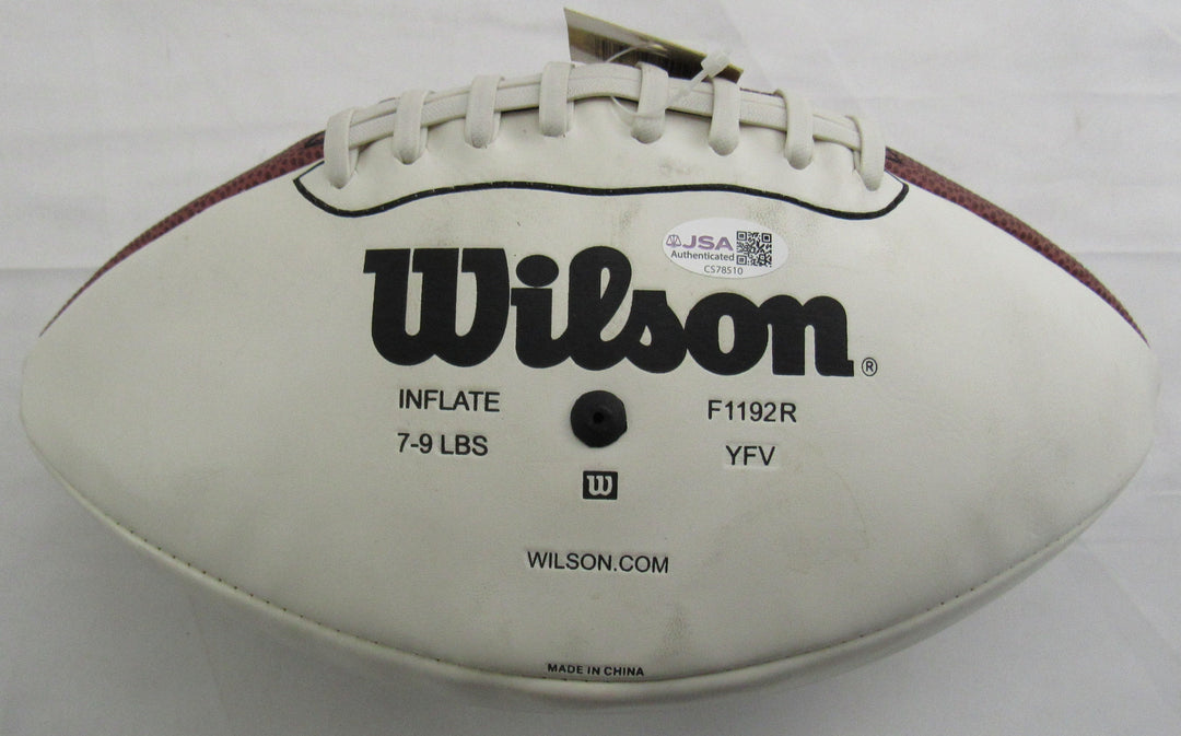 Troy Aikman Signed Wilson Football JSA CS78510 - White Panel