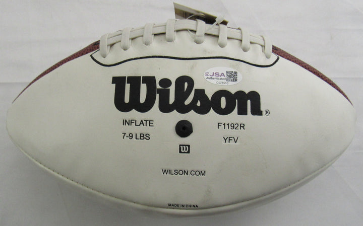 Troy Aikman Signed Wilson Football JSA CS78510 - White Panel