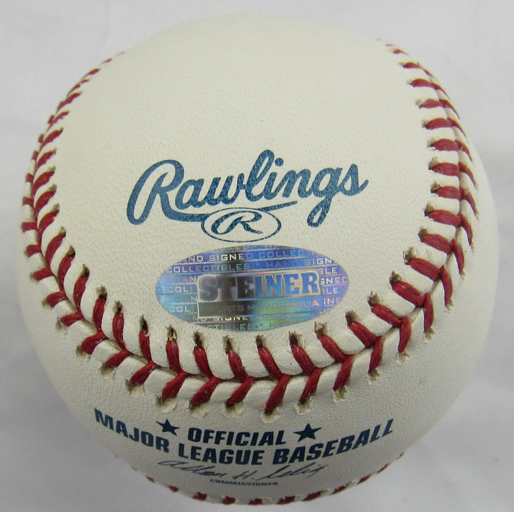 Willie McCovey Signed Auto Rawlings Baseball w/ HOF Insc Steiner Hologram