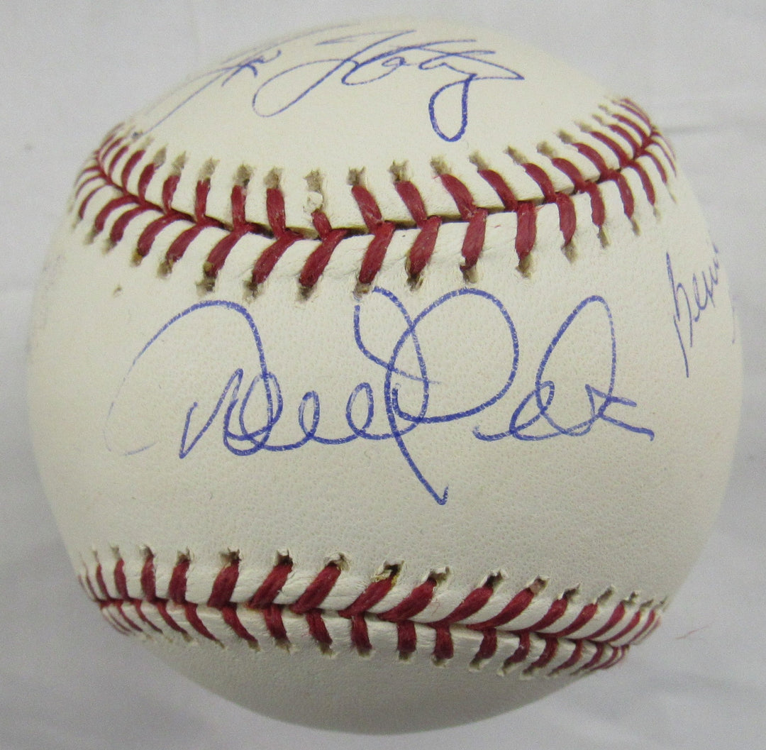 Derek Jeter Tino Martinez Bernie Williams Multi Signed Auto Rawlings Baseball Steiner Hologram