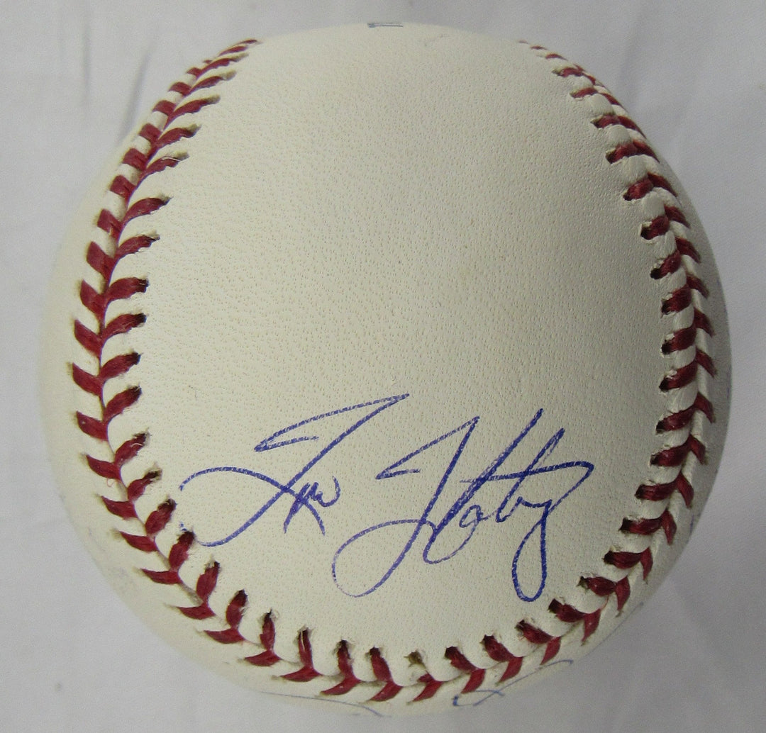 Derek Jeter Tino Martinez Bernie Williams Multi Signed Auto Rawlings Baseball Steiner Hologram