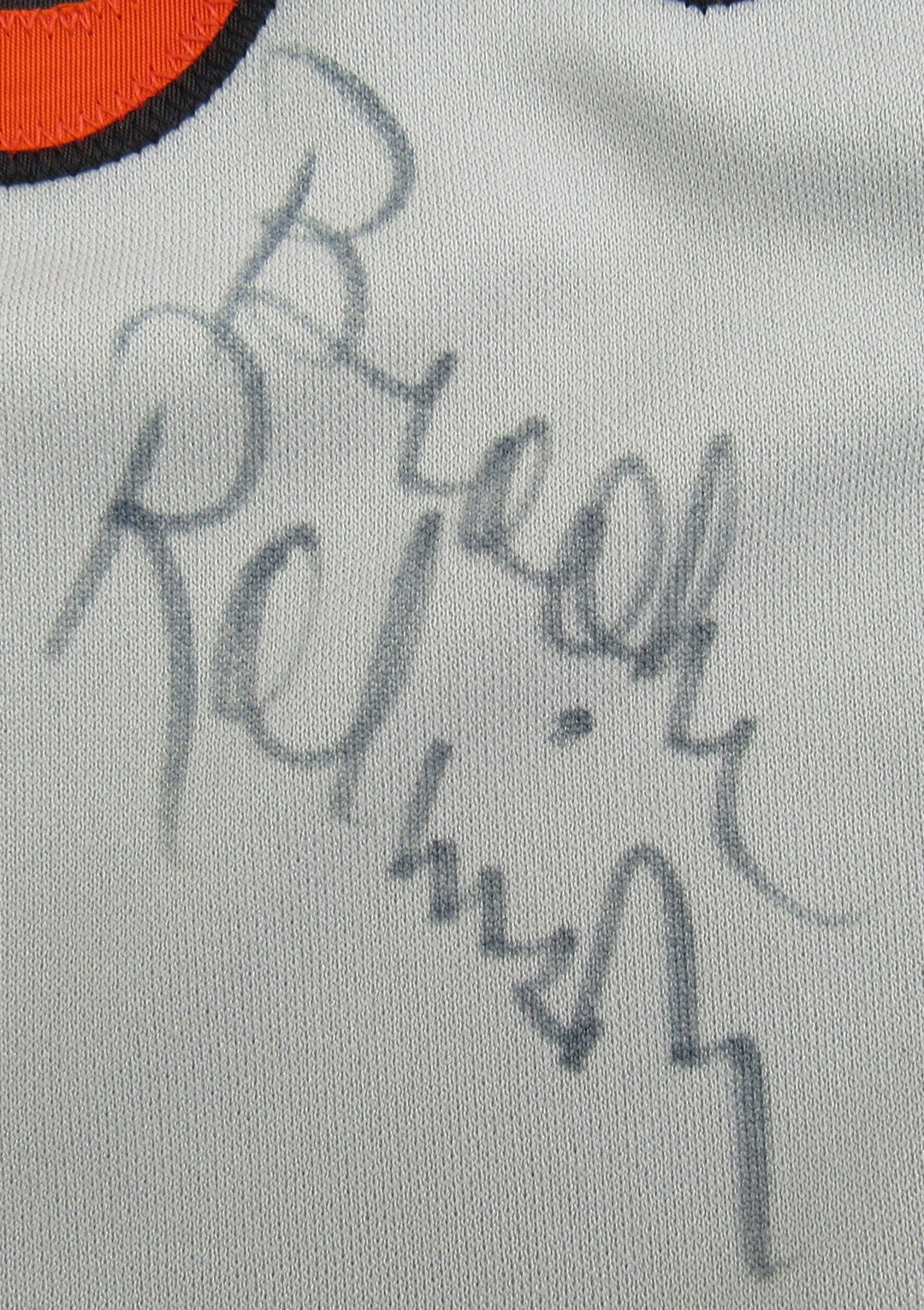 Frank Robinson Brooks Robinson Jim Palmer Signed Rawlings Baseball Jersey JSA CS78508