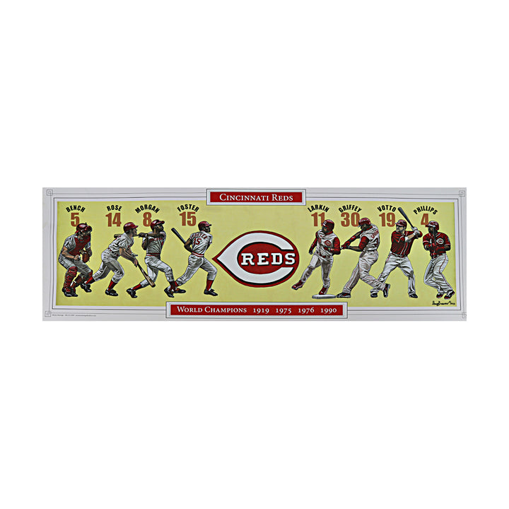 Doug Brewer 2013 Cincinnati Reds 12x36 Print