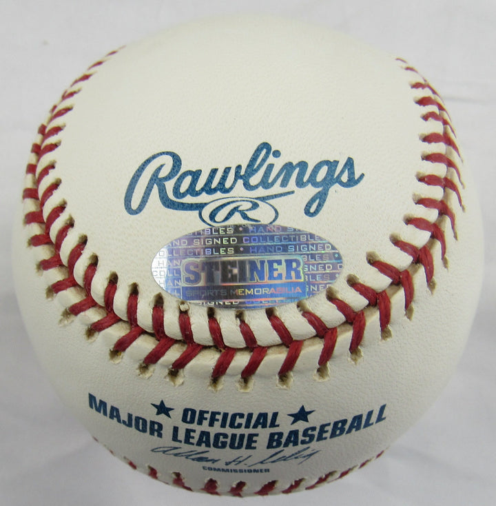 Wade Boggs Signed Auto Rawlings Baseball w/ HOF Insc Steiner Hologram/MLB Hologram
