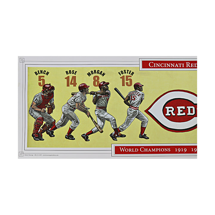 Doug Brewer 2013 Cincinnati Reds 12x36 Print