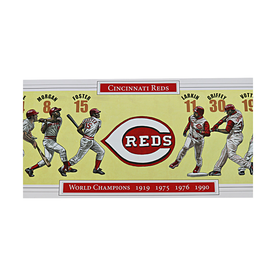 Doug Brewer 2013 Cincinnati Reds 12x36 Print