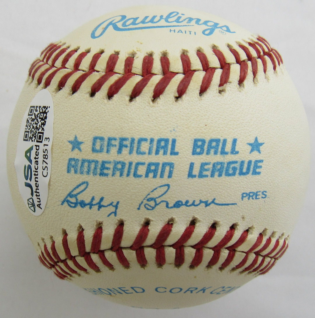 Tommy John Signed Rawlings Baseball JSA CS78513
