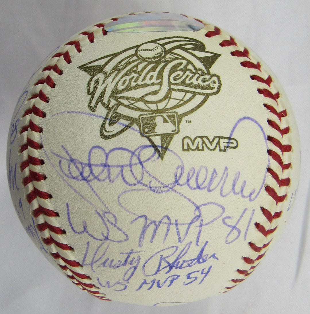 Multi Signed Auto Rawlings World Series MVP Baseball w/ Multiple Insc Steiner Hologram