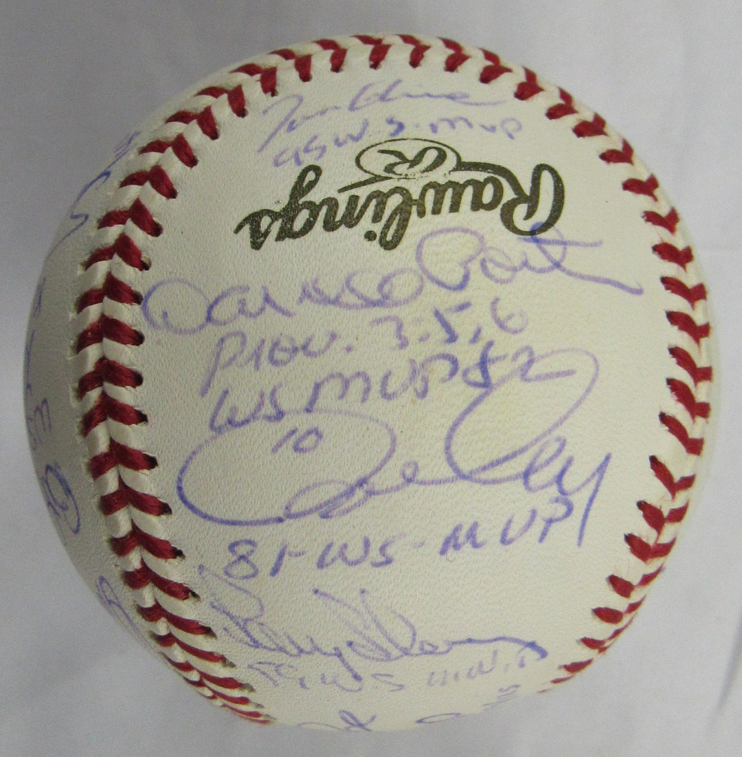 Multi Signed Auto Rawlings World Series MVP Baseball w/ Multiple Insc Steiner Hologram