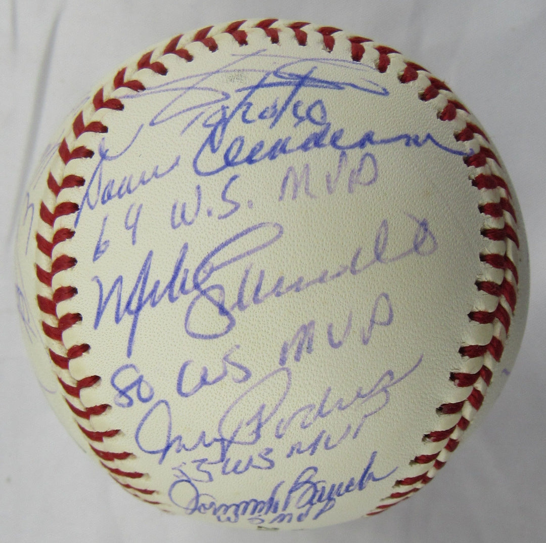 Multi Signed Auto Rawlings World Series MVP Baseball w/ Multiple Insc Steiner Hologram
