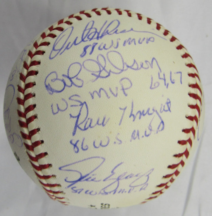 Multi Signed Auto Rawlings World Series MVP Baseball w/ Multiple Insc Steiner Hologram