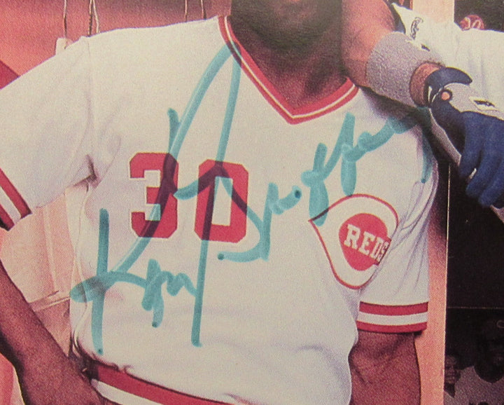 Ken Griffey Jr Ken Griffey Sr Signed 6.5x10 Photo JSA CS78639
