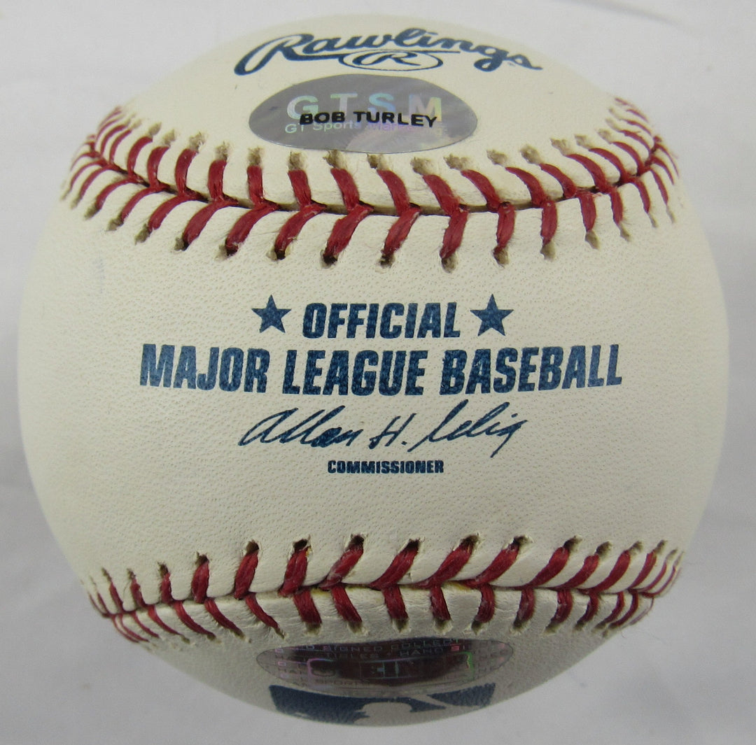 Bob Turley Signed Auto Rawlings Baseball w/ Dual Insc Steiner Hologram