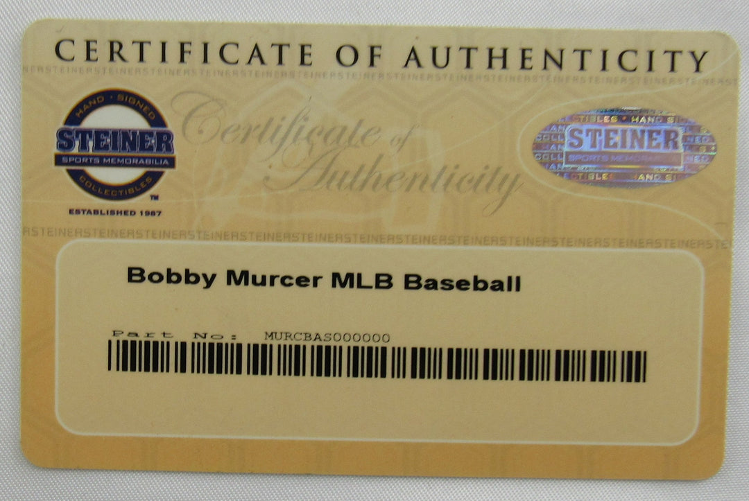 Bobby Murcer Signed Rawlings Baseball Steiner COA
