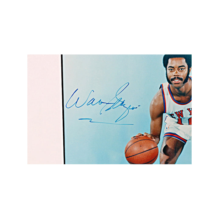 Walt Frazier New York Knicks Autographed Signed 8x10 Framed Posing Photo (JSA COA)