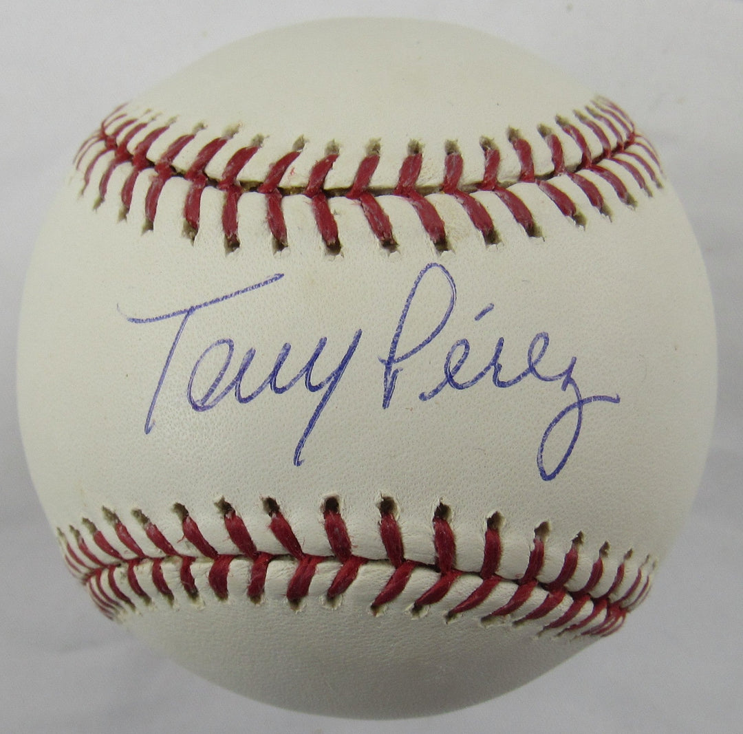 Tony Perez Signed Auto Rawlings Baseball w/ Insc Steiner Hologram