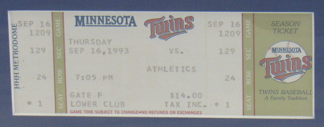 Dave Winfield Signed Canvas Photo JSA CS78707 + 3000 Hit Ticket 9/16/93
