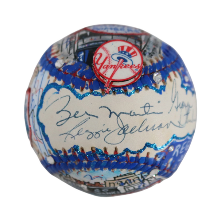 Steinbrenner Jackson Martin Yankees Signed Fazzino Pop Art Baseball (Fanatics)