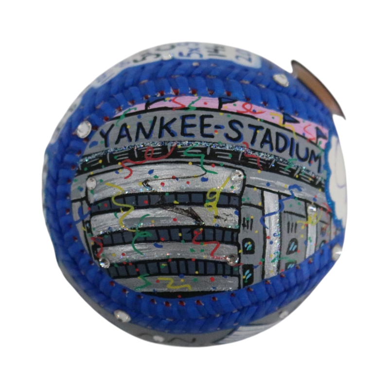 Derek Jeter New York Yankees Signed HOF Fazzino Art Ball (Steiner COA)