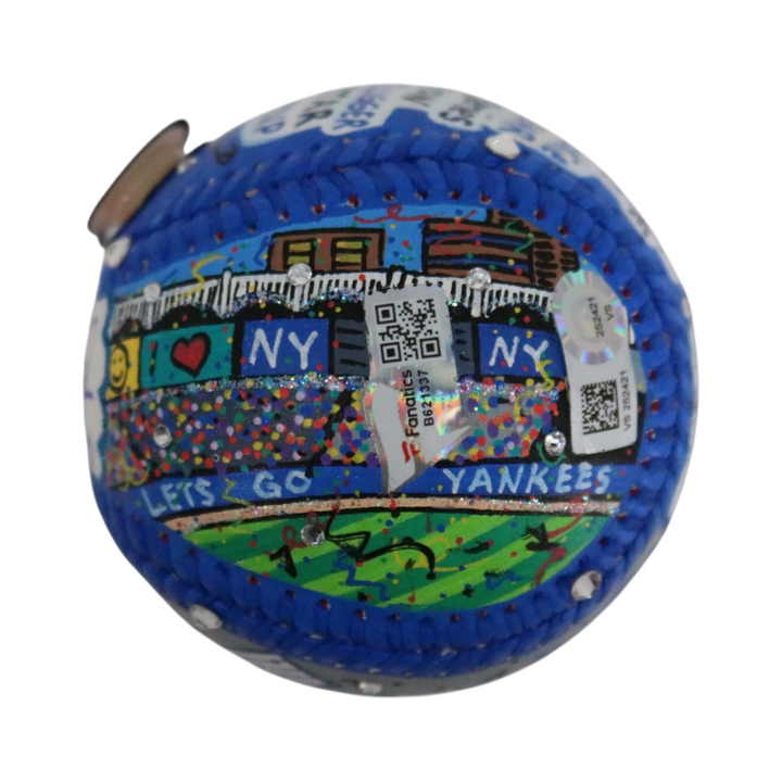 Derek Jeter New York Yankees Signed HOF Fazzino Art Ball (Steiner COA)