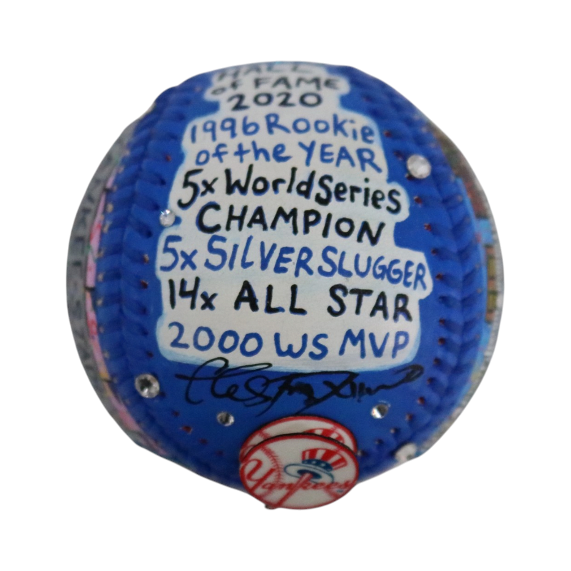 Derek Jeter New York Yankees Signed HOF Fazzino Art Ball (Steiner COA)