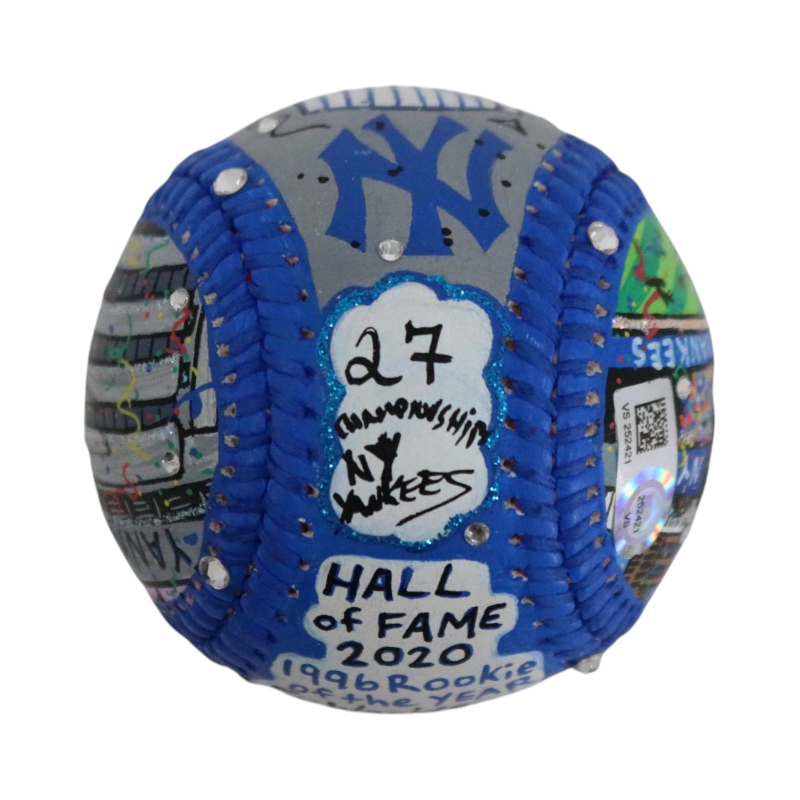 Derek Jeter New York Yankees Signed HOF Fazzino Art Ball (Steiner COA)