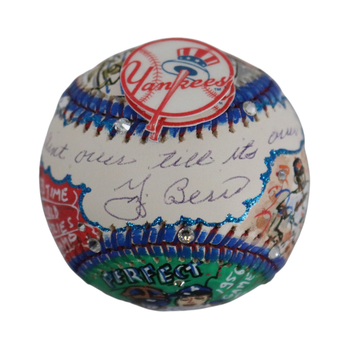 Yogi Berra New York Yankees Signed Inscribed Fazzino Pop Art Baseball (JSA LOA)