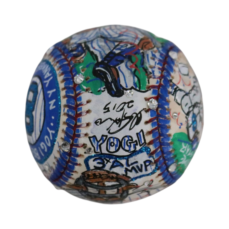 Yogi Berra New York Yankees Signed Inscribed Fazzino Pop Art Baseball (JSA LOA)