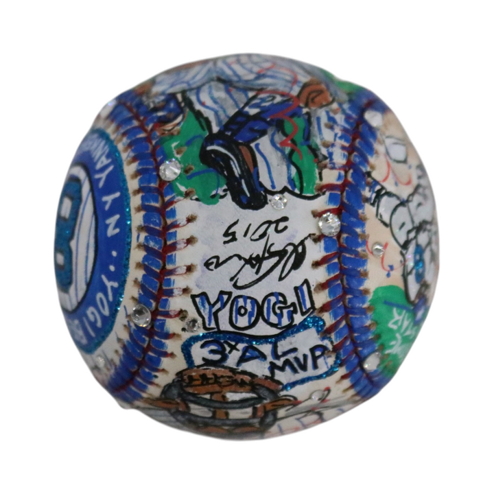 Yogi Berra New York Yankees Signed Inscribed Fazzino Pop Art Baseball (JSA LOA)