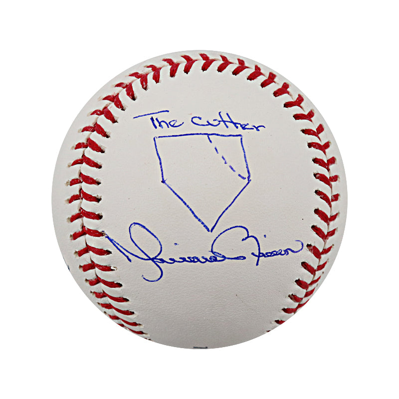 Mariano Rivera New York Yankees Autographed Signed Hand Sketched Cutter OMLB Baseball (CX Auth)