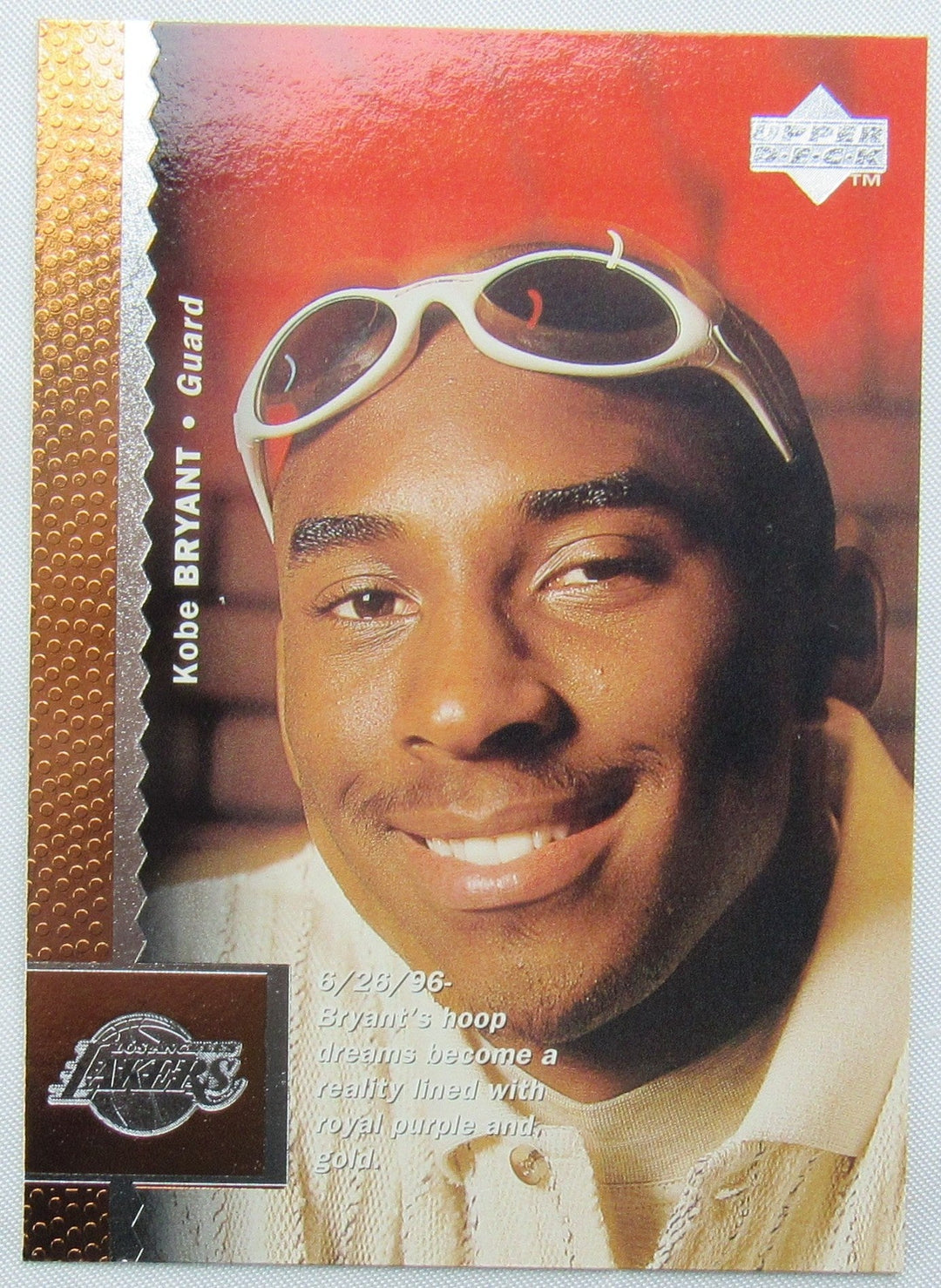Kobe Bryant #58 Rookie Card Upper Deck LA Lakers Basketball Near Mint
