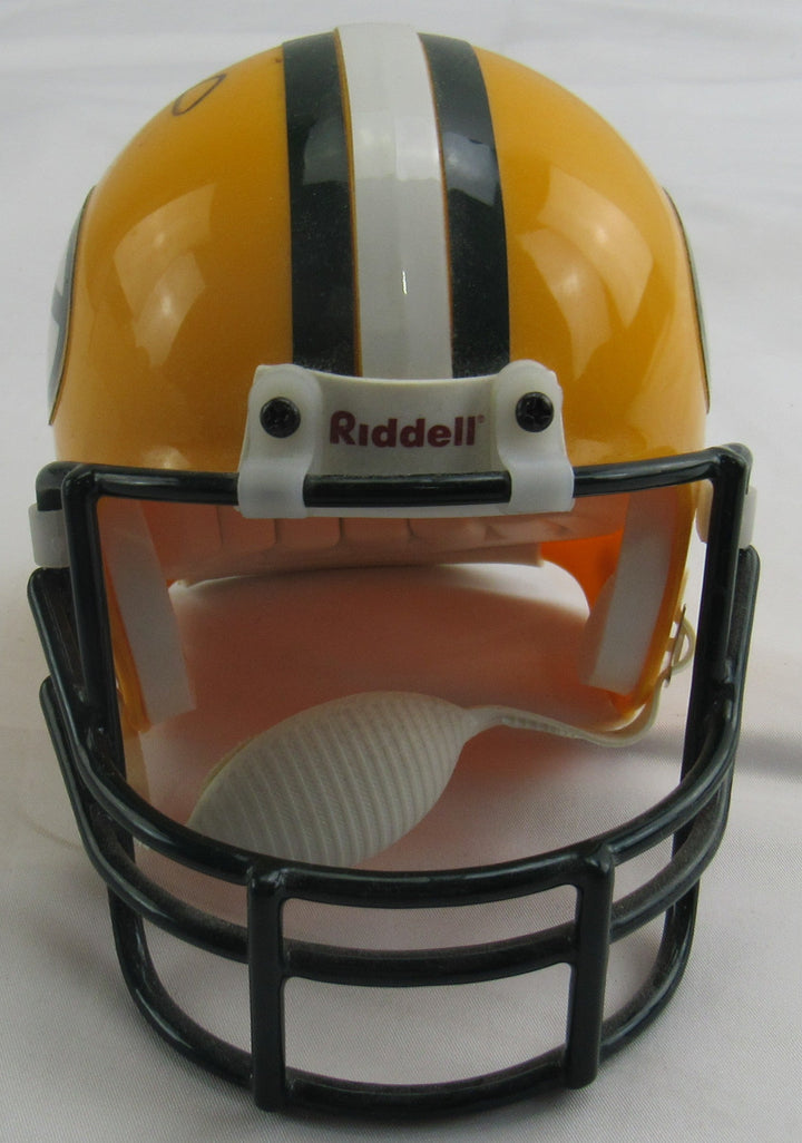 Brett Favre Signed Auto Mini Helmet w/ Hologram - Farve Hologram / Mounted Memories