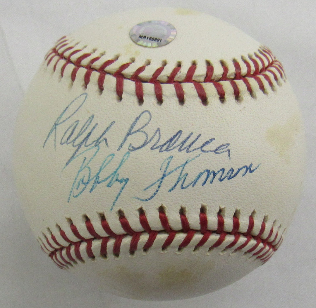 Ralph Branca Bobby Thomson Multi Signed Auto Baseball w/ MLB Hologram