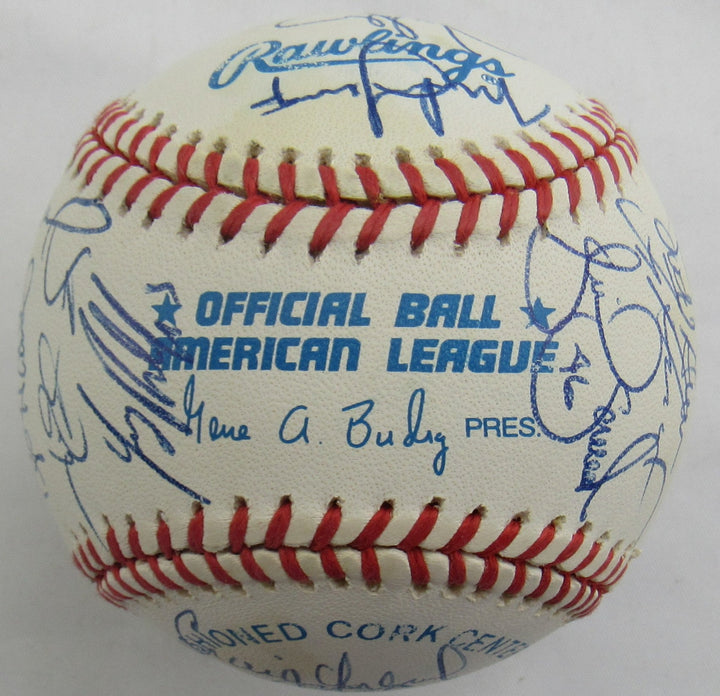 Terry Collins, Rickey Henderson, Tim Salmon and More Multi Signed Auto Baseball B171