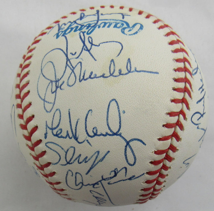 Terry Collins, Rickey Henderson, Tim Salmon and More Multi Signed Auto Baseball B171