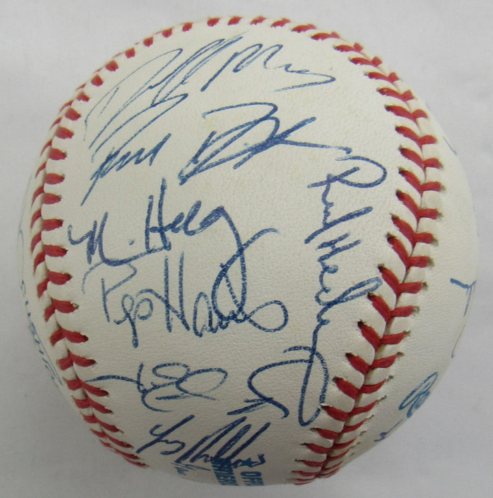 Terry Collins, Rickey Henderson, Tim Salmon and More Multi Signed Auto Baseball B171