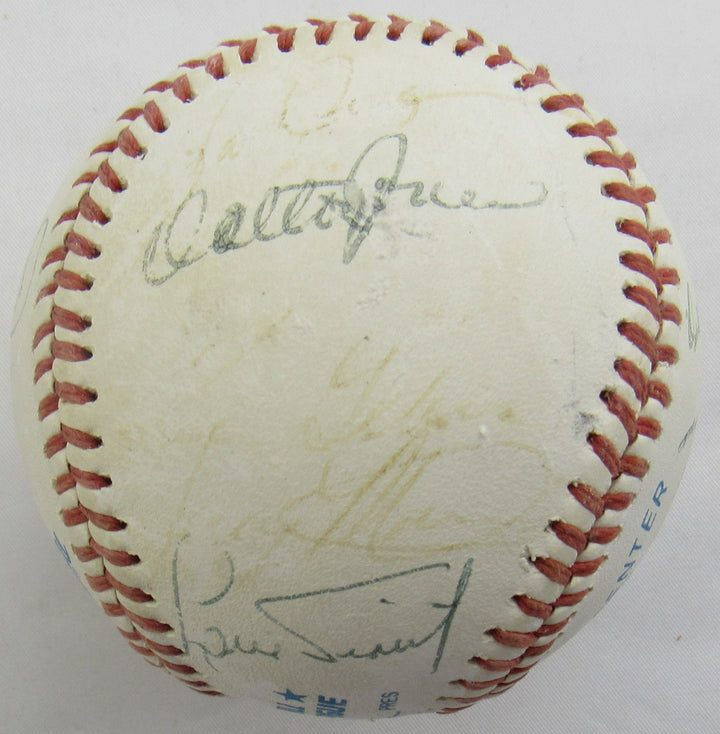 Johnny Pesky, Frank Malzone + Multi Signed Auto Baseball B172