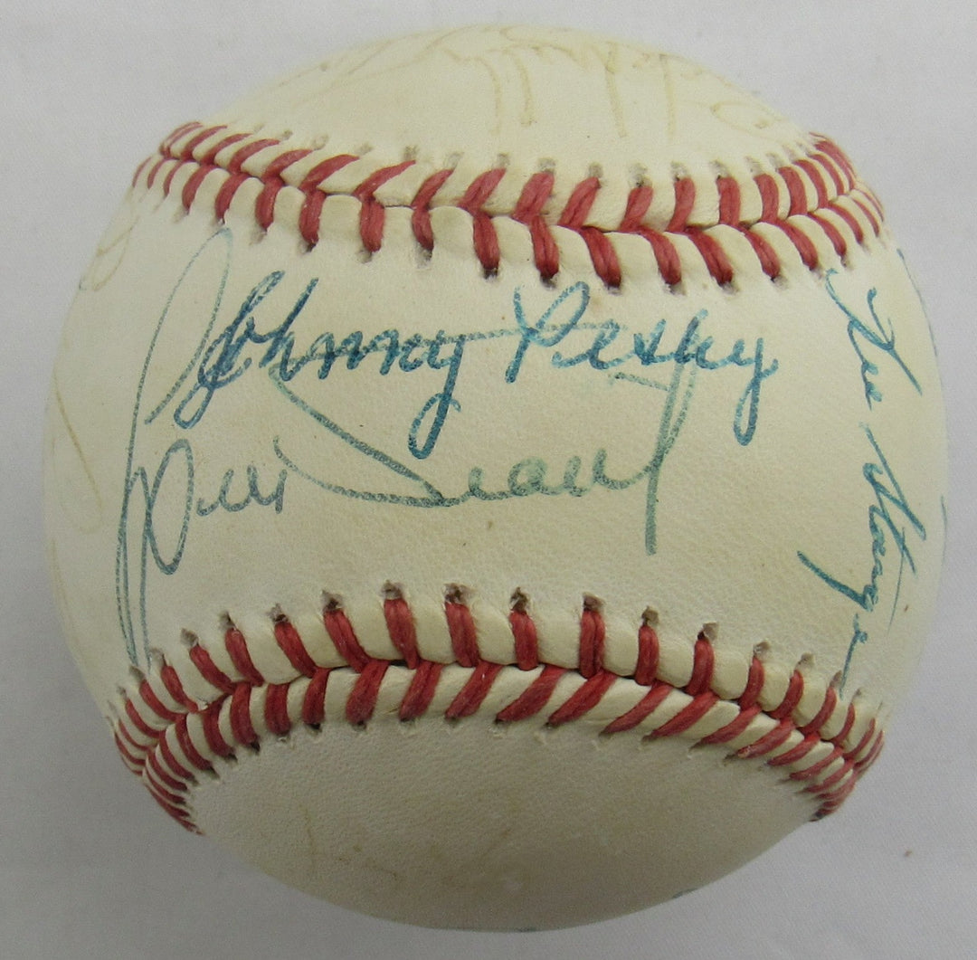 Johnny Pesky, Luis Tiant, Bill Lee, Dick Radatz, Dalton Jones, Lee Strange, Multi Signed Auto Baseball B172