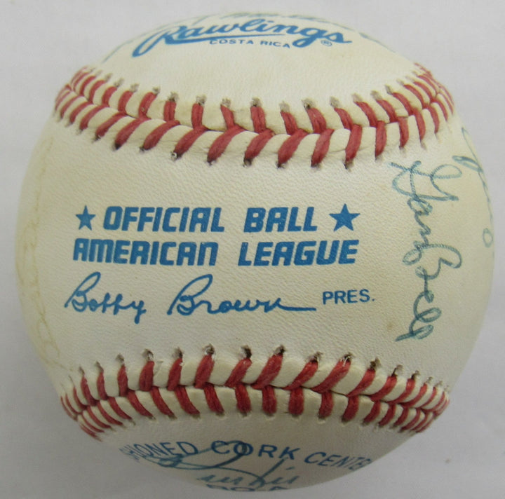 Johnny Pesky, Luis Tiant, Bill Lee, Dick Radatz, Dalton Jones, Lee Strange, Multi Signed Auto Baseball B172
