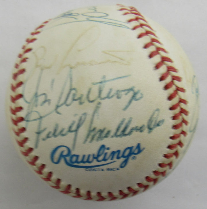 Johnny Pesky, Luis Tiant, Bill Lee, Dick Radatz, Dalton Jones, Lee Strange, Multi Signed Auto Baseball B172