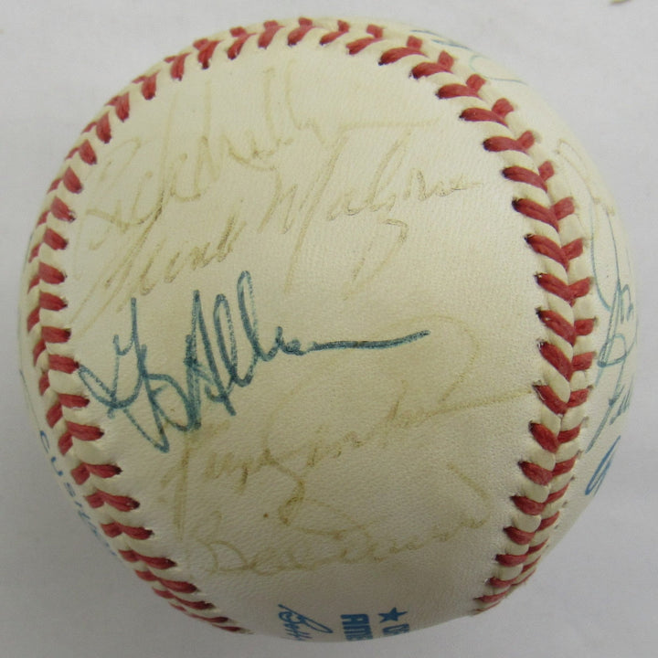 Johnny Pesky, Luis Tiant, Bill Lee, Dick Radatz, Dalton Jones, Lee Strange, Multi Signed Auto Baseball B172