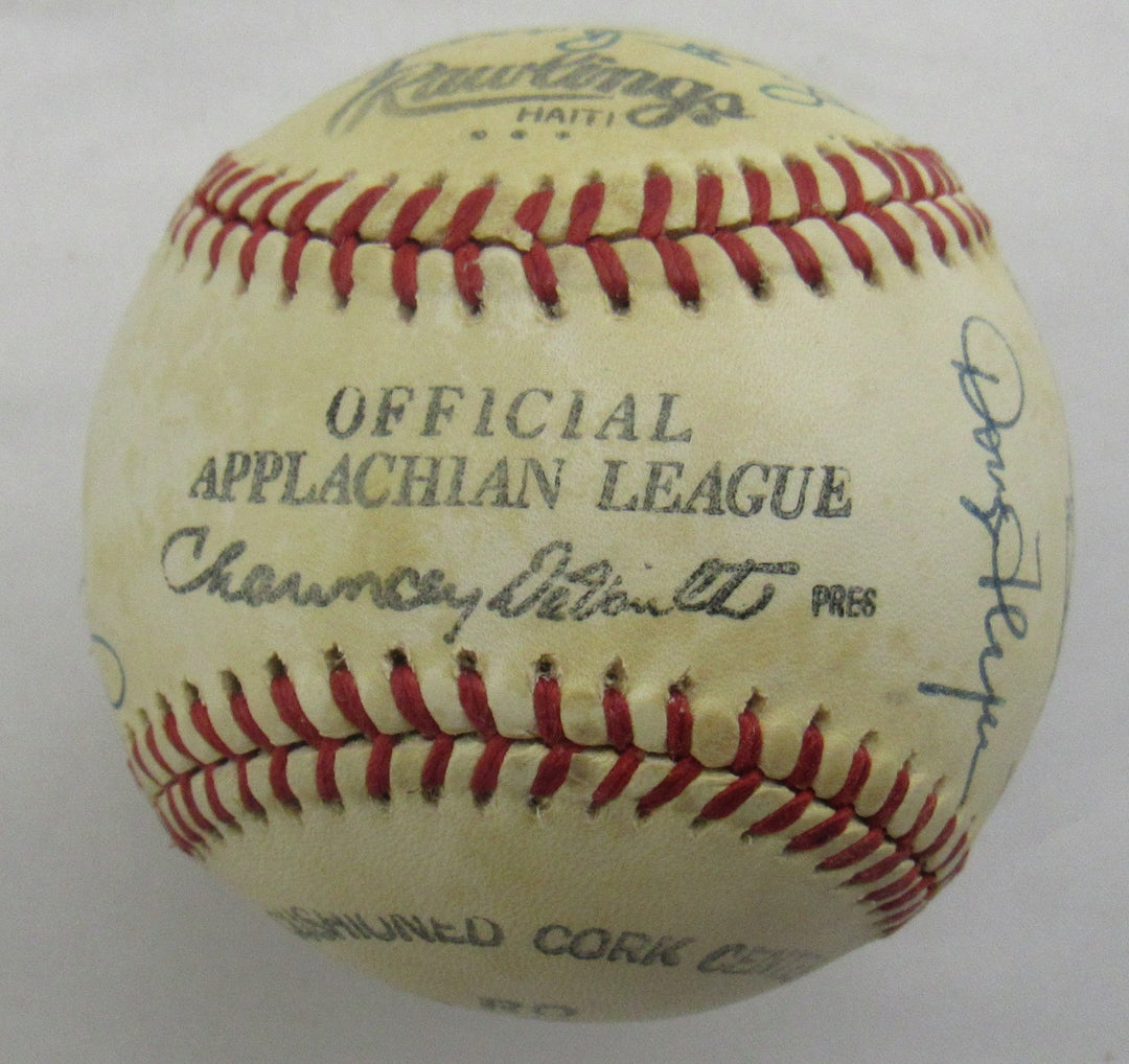George Foster Pat Zachry Don Gullett Multi Signed Auto Baseball B172