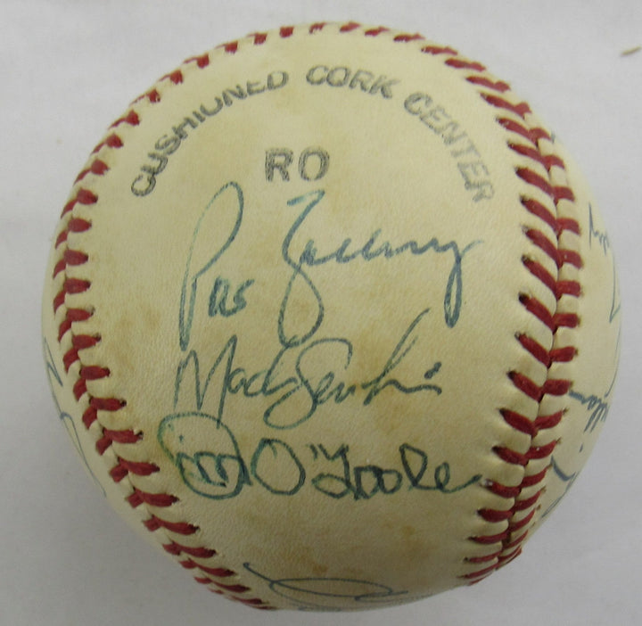 George Foster Pat Zachry Don Gullett Multi Signed Auto Baseball B172