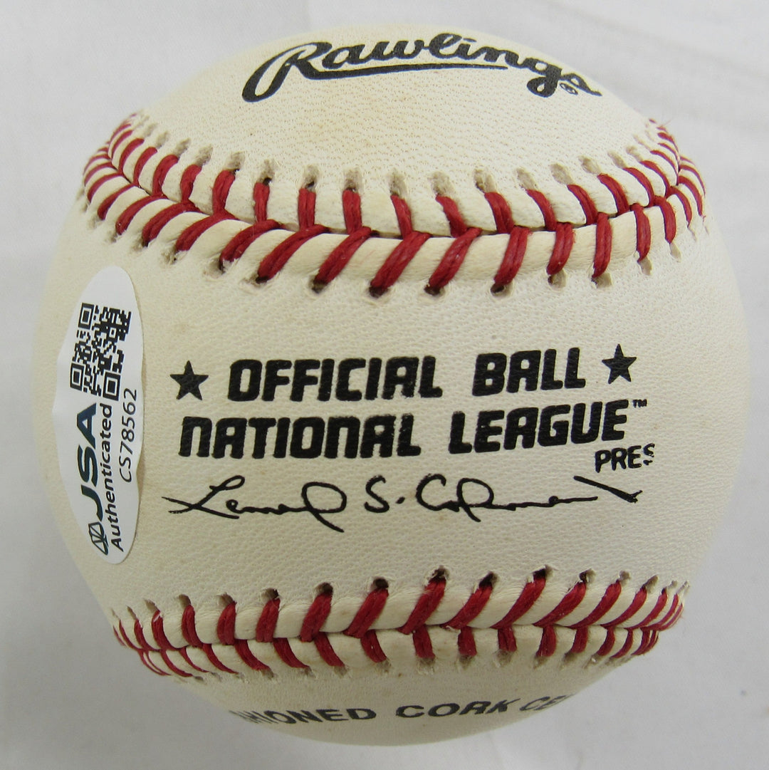 Warren Spahn Signed Rawlings Baseball JSA CS78562