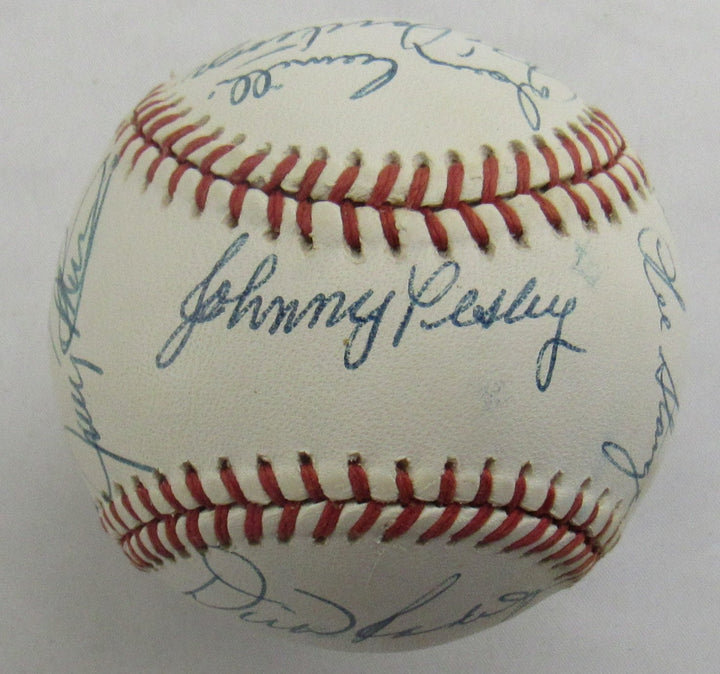 Johnny Pesky Frank Malzone + Multi Signed Auto Baseball B172
